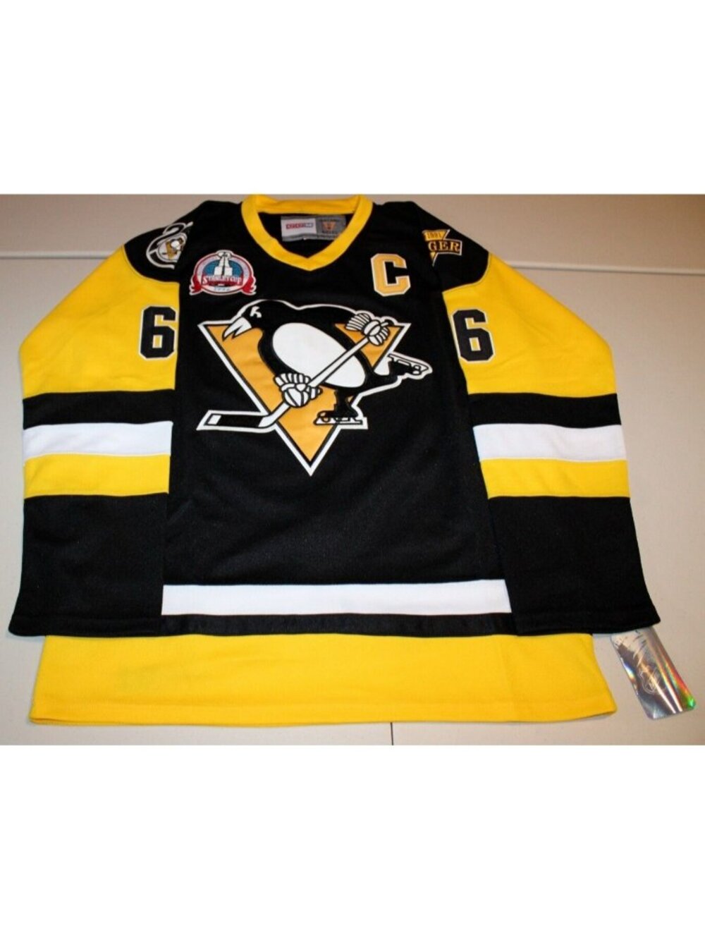 NHL Pittsburgh Penguins Mario Lemieux Stanley Cup 1992 Jersey 52 XL CCM NWT